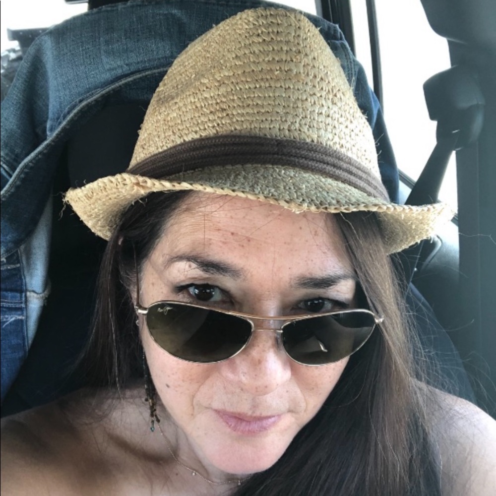 Victoria Secret Model/designer Alessandra Ambrosia Fedora Straw Hat